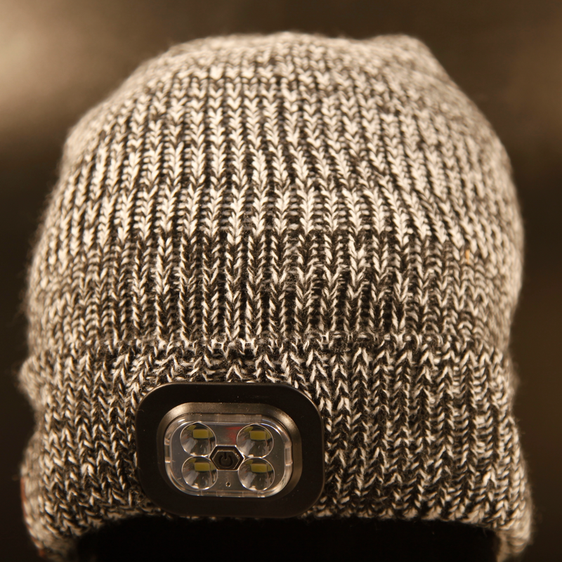 Load image into Gallery viewer, Head Torch Beanie Hat with Bluetooth Headphones
