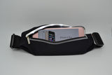 Light up sports waistband with phone inserted
