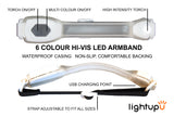 Multi-Coloured Light Up Armband with Torch