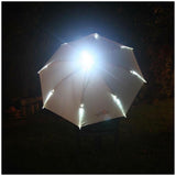White umbrella with LED Lights